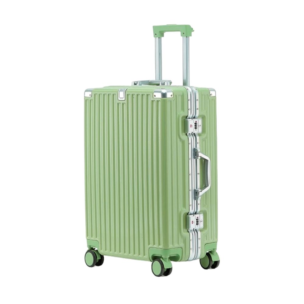 Product-GOL-28.jpg Travel Luggage Set Suitcase Aluminum Frame ABS+PC Hardcase Trolley Bag 24" - Green - Image 1