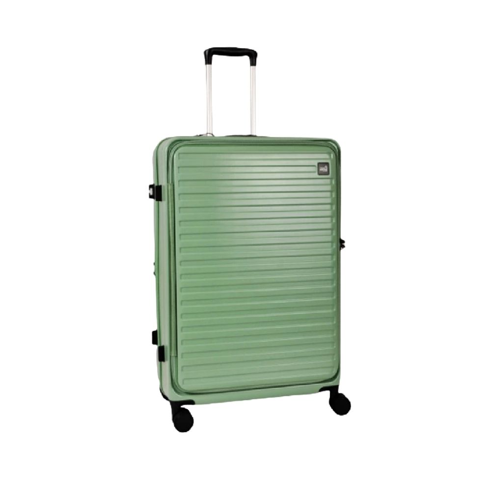 Product-GOL-91.jpg 28-Inch FGD Expandable Anti-Theft Zipper Front-Open Luggage (Green) - Image 1